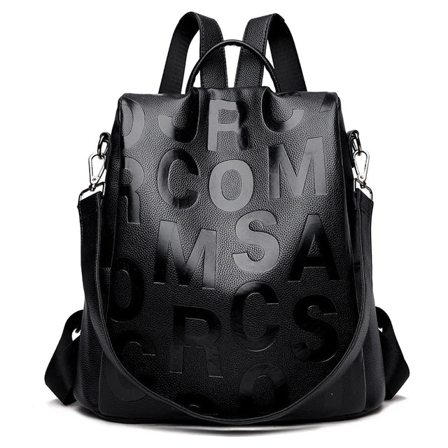 GuardGlam l Anti-vol Nouveau sac à dos des femmes Haute qualité Sac à dos en cuir souple