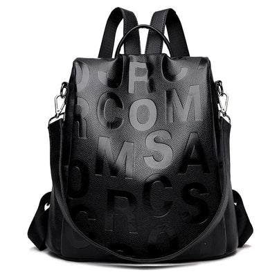 GuardGlam l Anti-vol Nouveau sac à dos des femmes Haute qualité Sac à dos en cuir souple