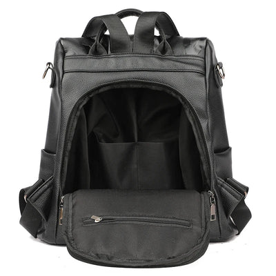 GuardGlam l Anti-vol Nouveau sac à dos des femmes Haute qualité Sac à dos en cuir souple