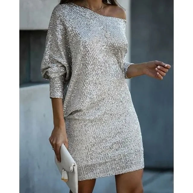 Anna | Robe À Paillettes Soirée Pour Femme | Mini