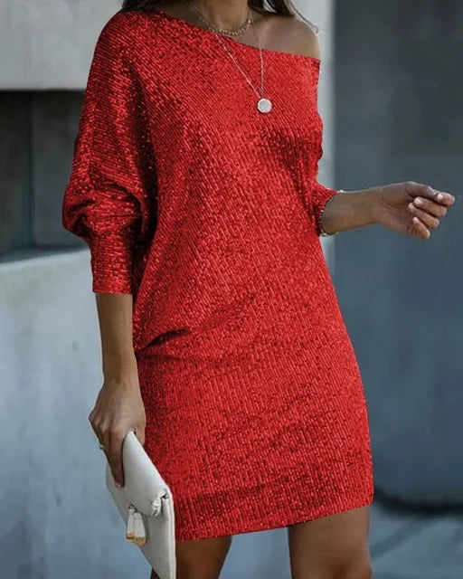 Anna | Robe À Paillettes Soirée Pour Femme | Mini