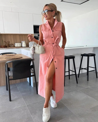 ISARELE - ROBE EN JEAN ÉLÉGANTE