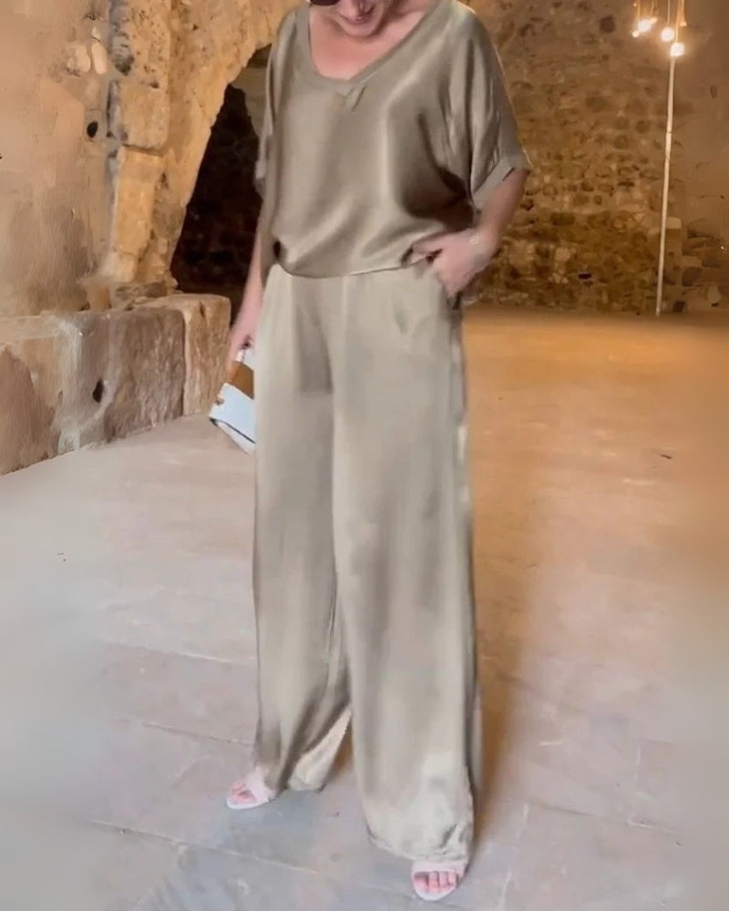 DALORES - ENSEMBLE 2 PIÈCES EN SATIN