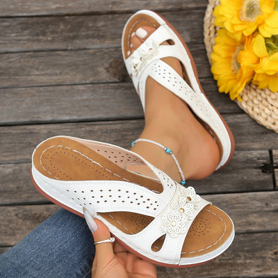 Morgane™ | Sandales Fleurie Orthopédique