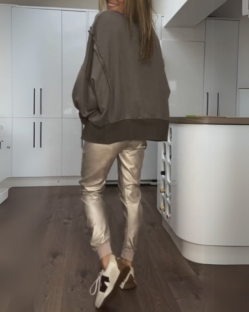 BRINA - ENSEMBLE TOP & PANTALON DÉCONTRACTÉ