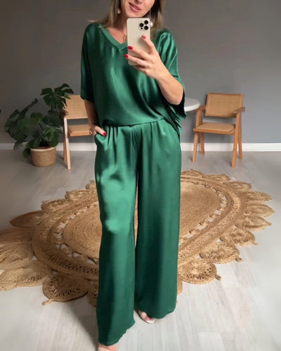 DALORES - ENSEMBLE 2 PIÈCES EN SATIN