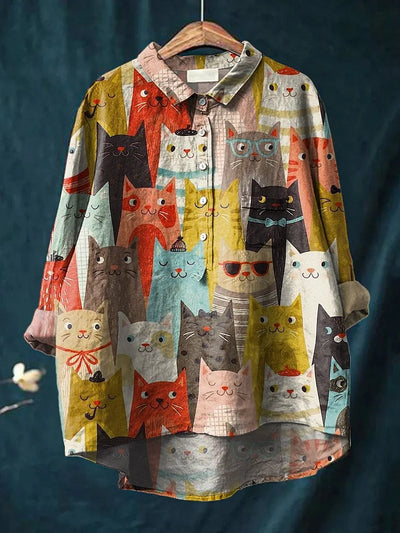 Chemise Décontractée Imprimé Chien | Tendance et Confort | Tissu Doux