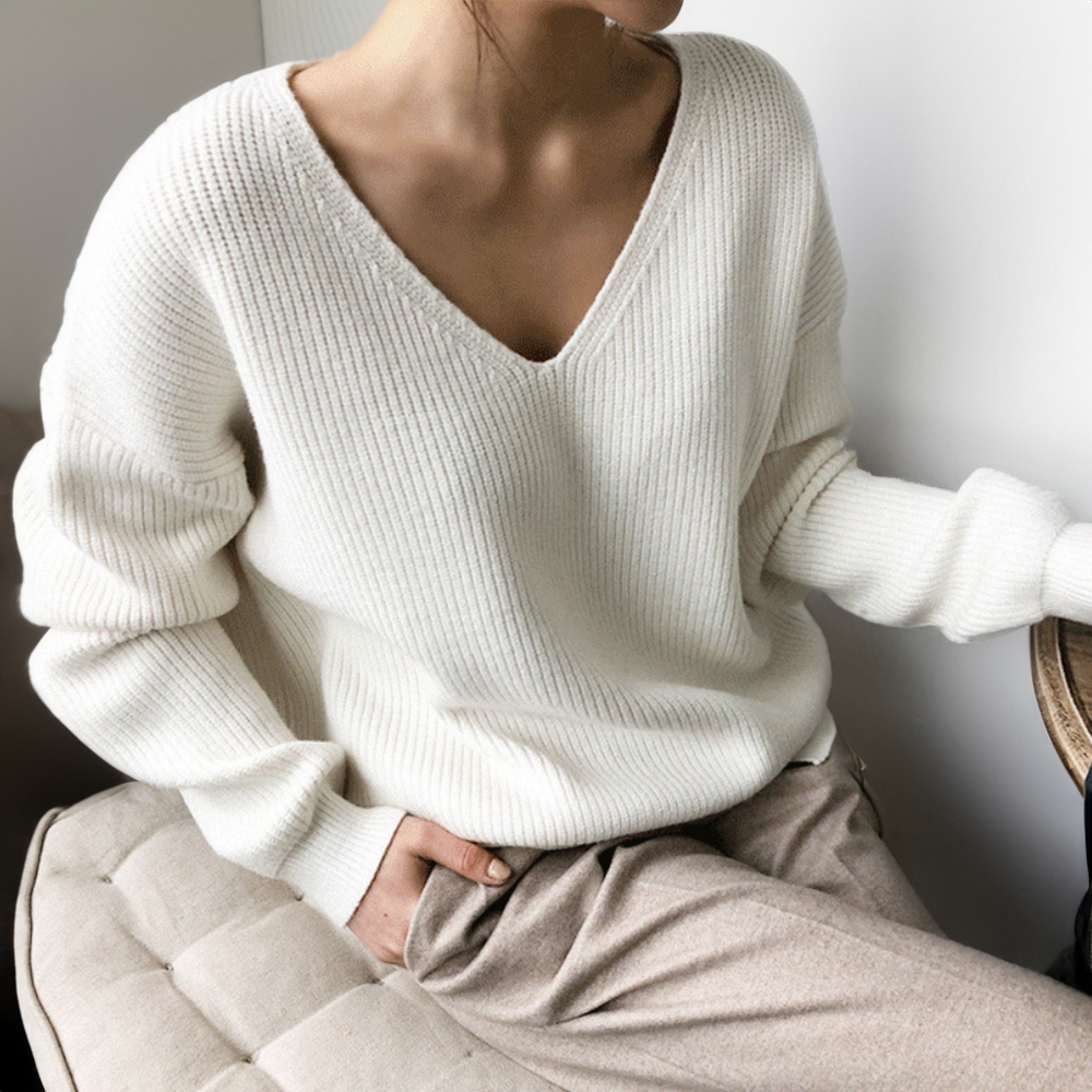 Emma™ - Pull en maille doux à plusieurs couches
