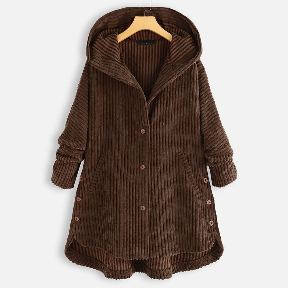 Morgane™| Billie manteau à capuche côtelé