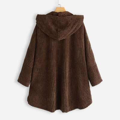 Morgane™| Billie manteau à capuche côtelé