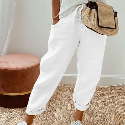 Morgane™ | Pantalon d'été en coton-lin léger