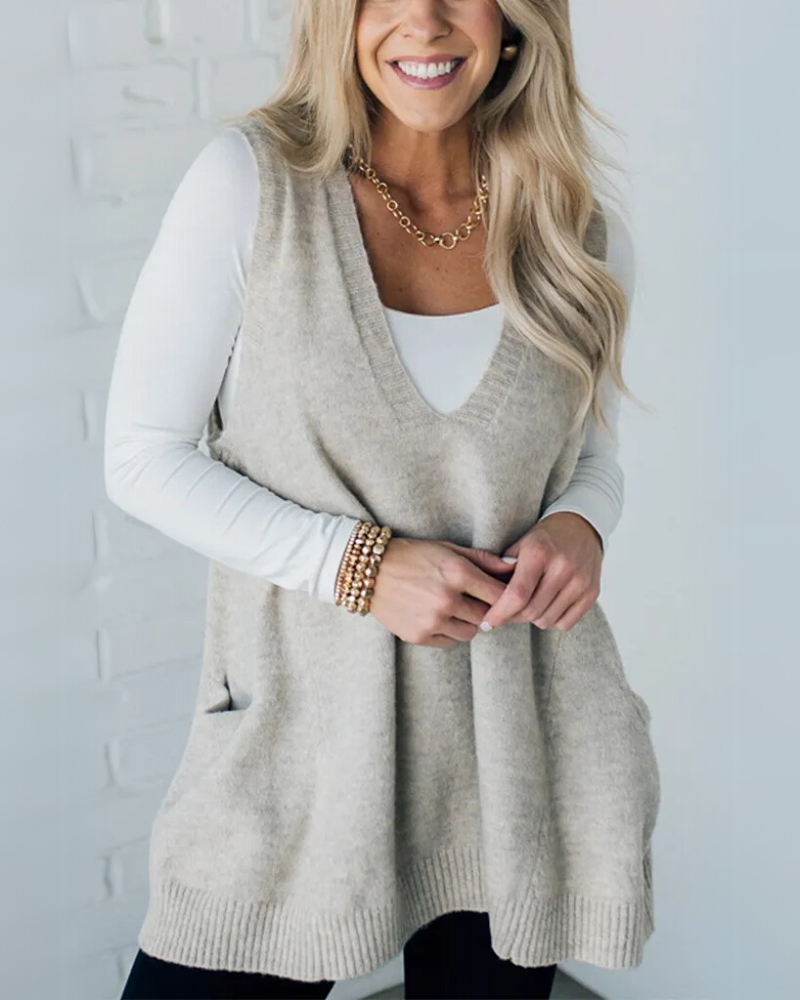 AROLA - GILET EN MAILLE DOUILLET