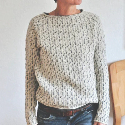 Otilde™ | Pull Élégant Grå