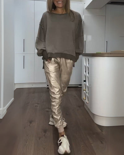 BRINA - ENSEMBLE TOP & PANTALON DÉCONTRACTÉ
