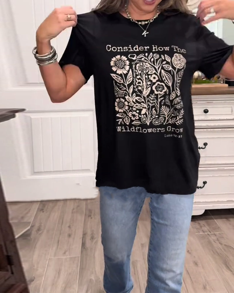 T-Shirt Ample Imprimé