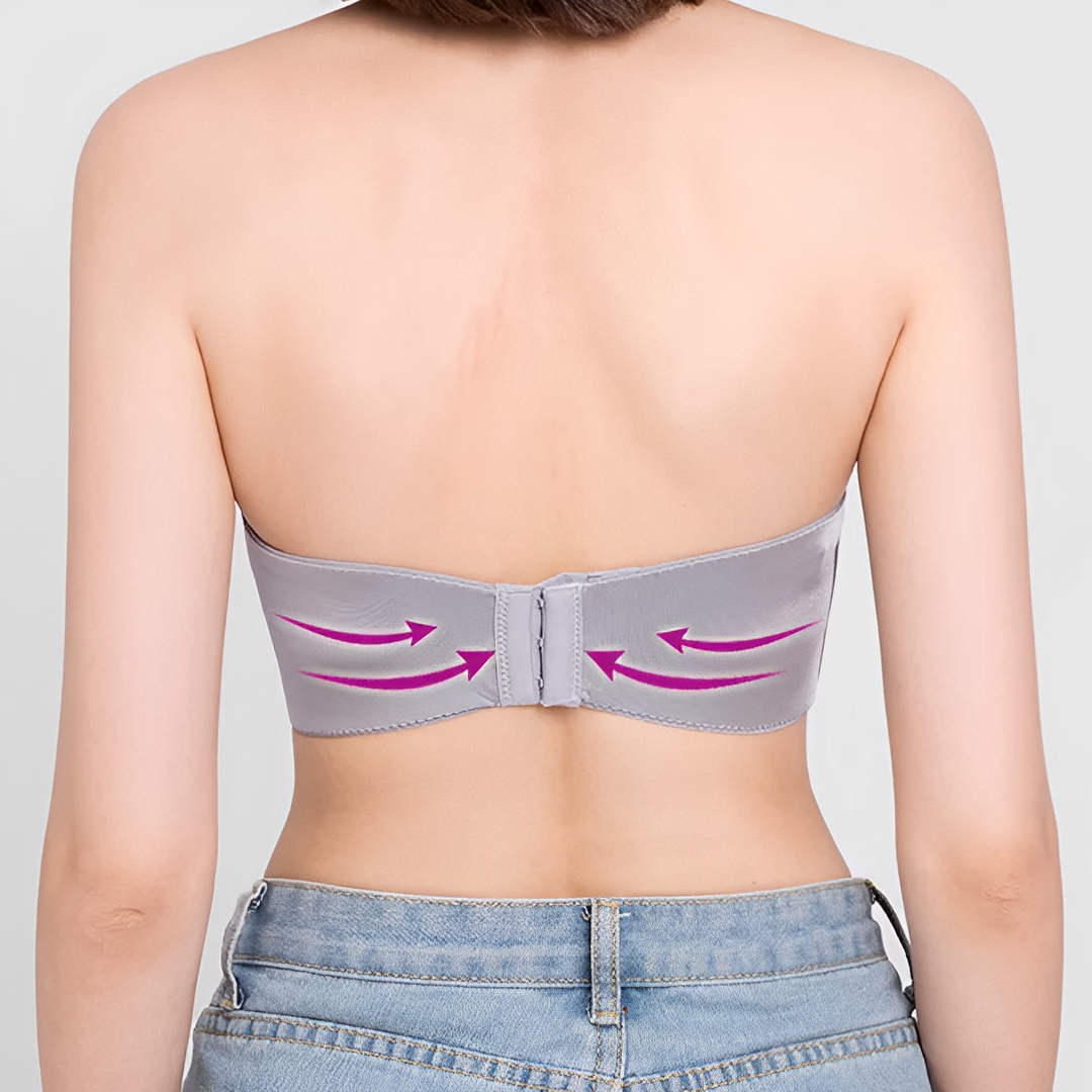 Soutien-gorge push-up femme – Sans bretelles – Sans coutures – Maintien invisible