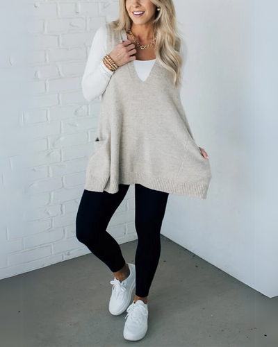 AROLA - GILET EN MAILLE DOUILLET