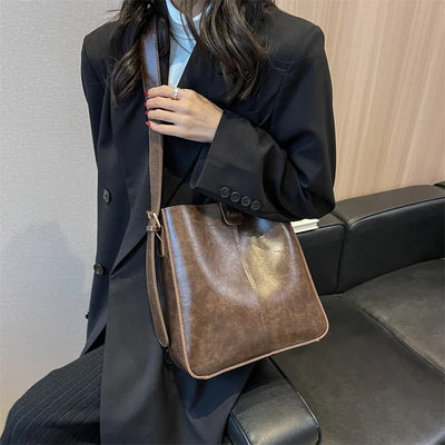 LIEKE™ - SET DE SACS TOTE RÉTRO EN CUIR VEGAN