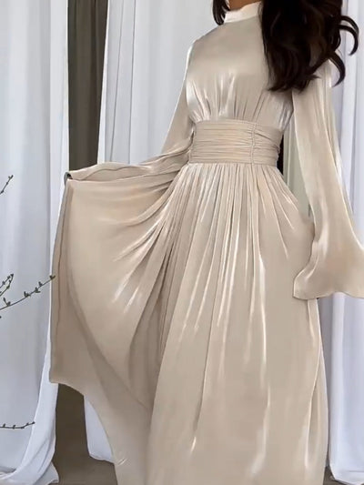 Robe longue fantaisie aux couleurs tendance