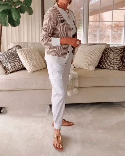 Pantalon Casual All-Match Taille Élastique