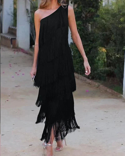 Lauren | Elegante e Raffinato Vestito con Frange