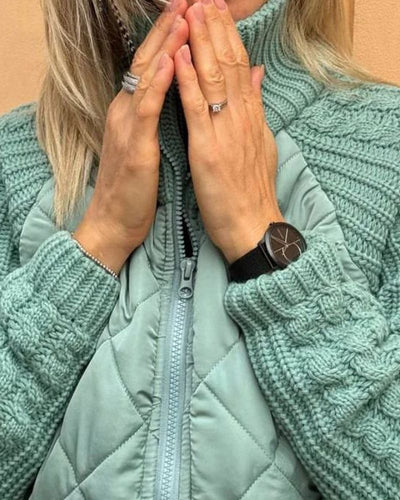 BOILAR - Veste en tricot décontractée avec fermeture éclair
