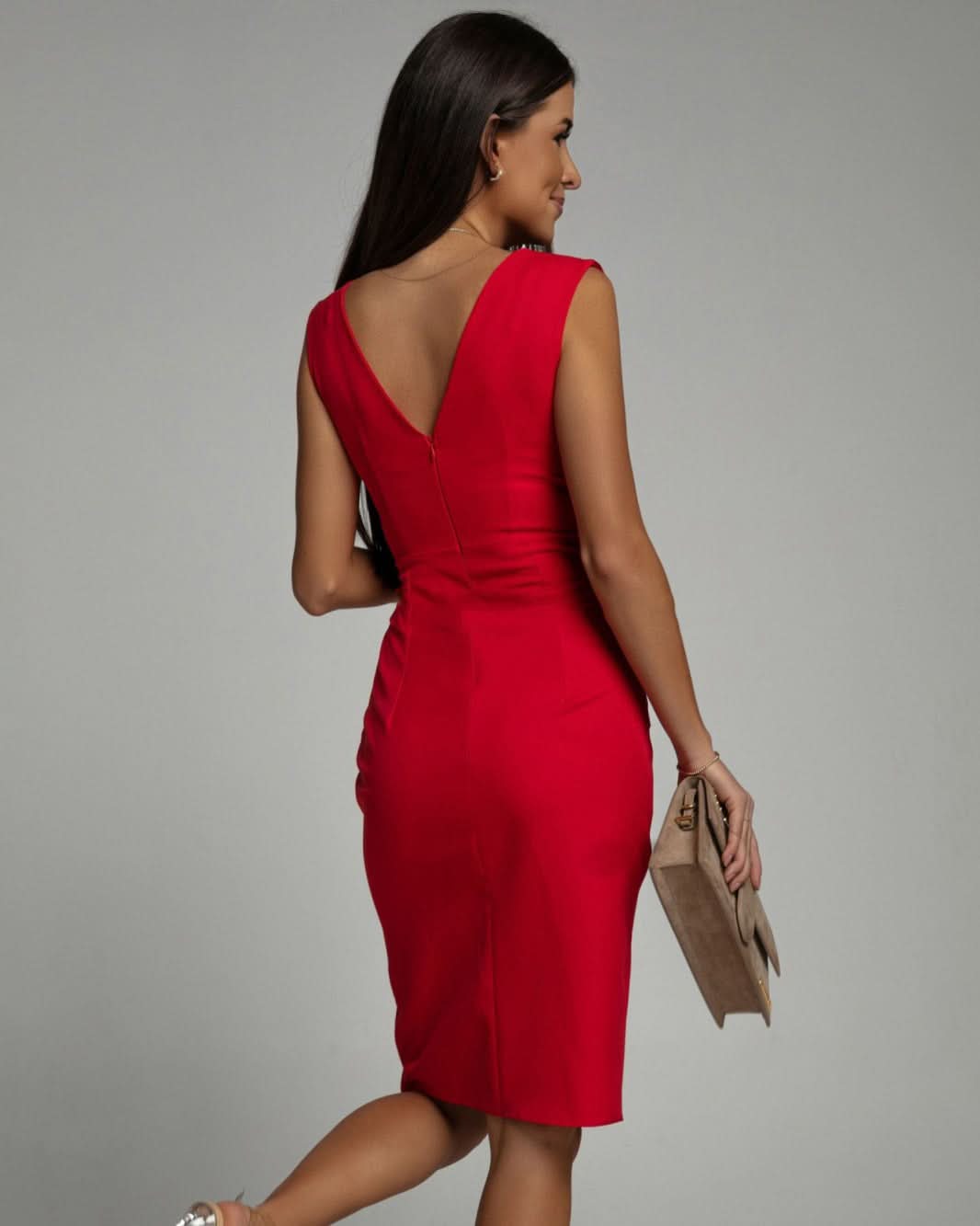 Morgane™ | Robe Élégante Cintrée avec Décolleté en V