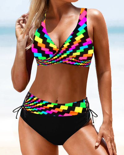 Maillot de bain bikini coloré