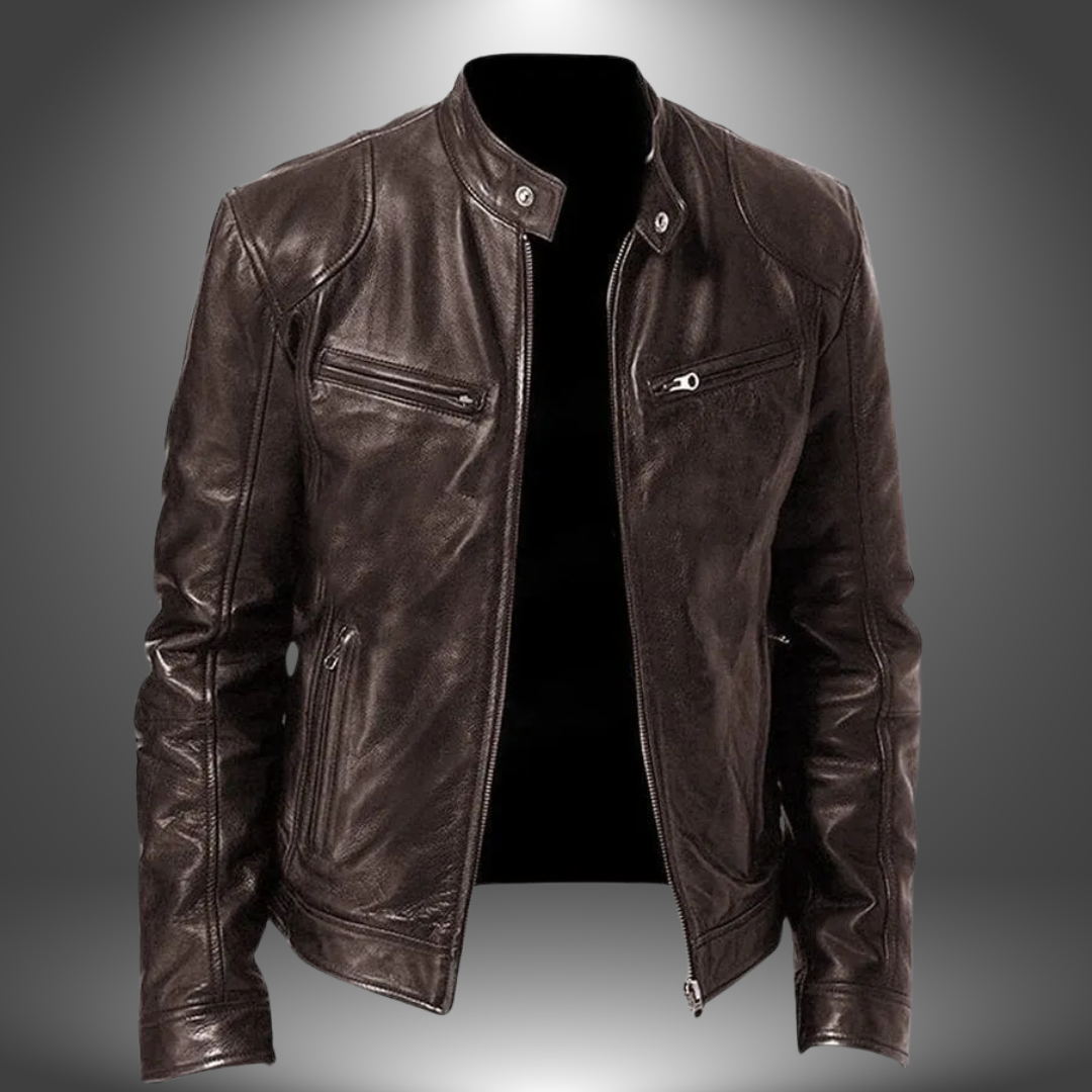 Lucien - Veste en cuir faite à la main pour hommes