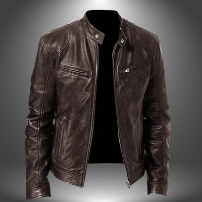 Lucien - Veste en cuir faite à la main pour hommes