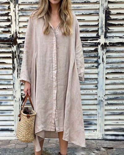 IARENI - Robe en Coton et Lin