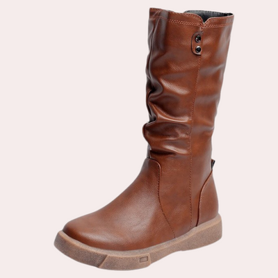 ELISA - Bottes d'Hiver Moderne Mi-Mollet pour Femmes