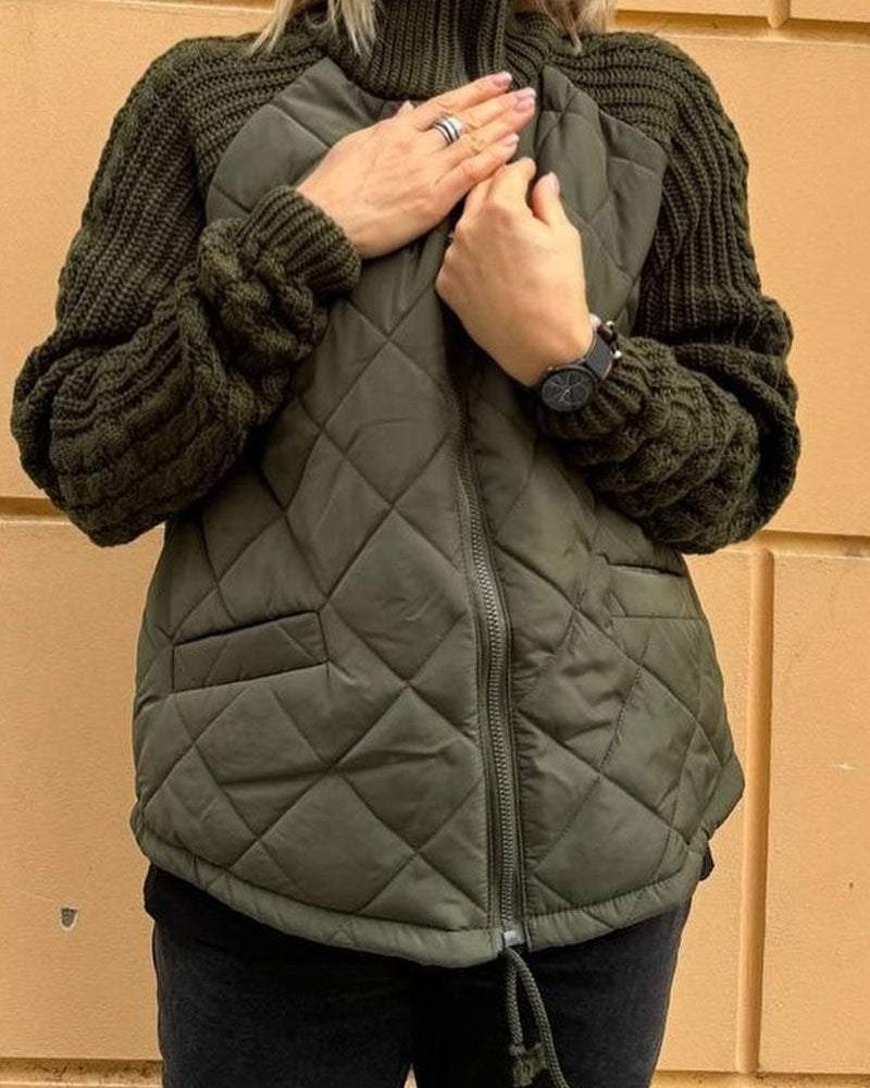BOILAR - Veste en tricot décontractée avec fermeture éclair
