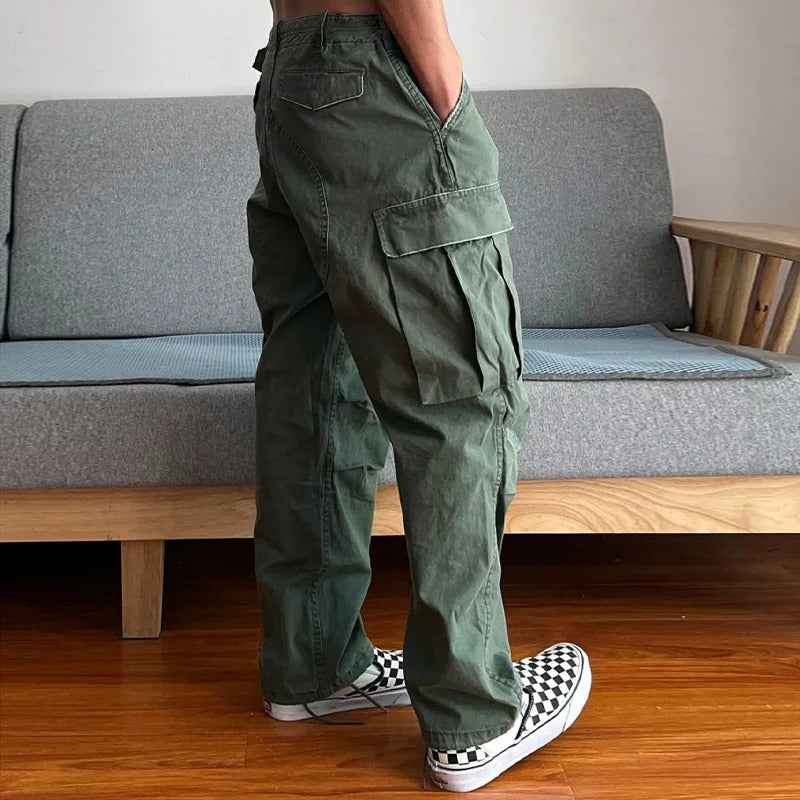 Pantalon cargo ample et résistant