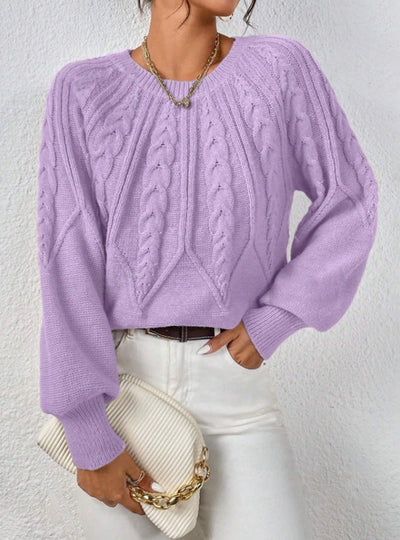 Pull en maille torsadée Meridian