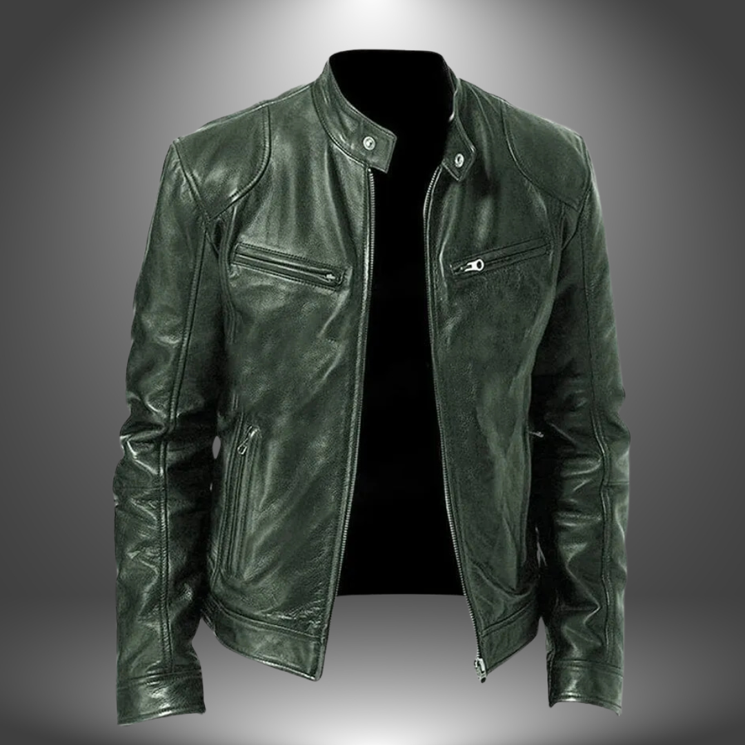 Lucien - Veste en cuir faite à la main pour hommes