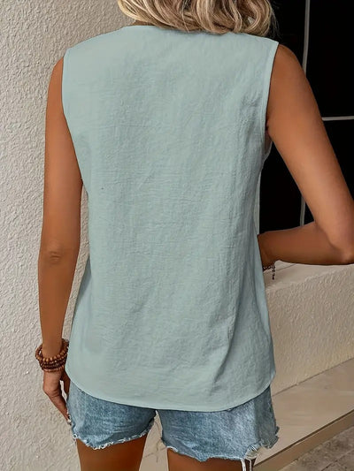 Chemise Sans Manches Élégante
