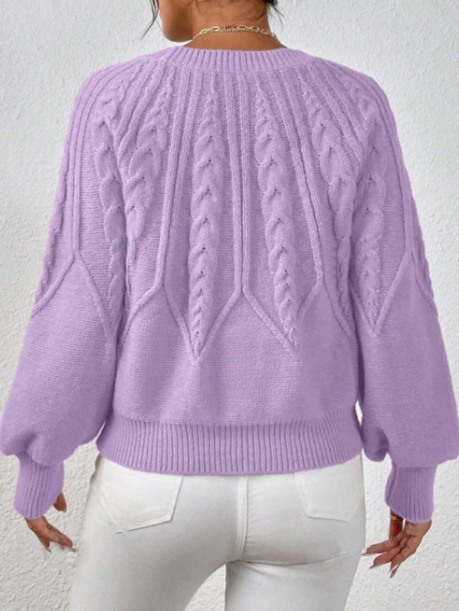 Pull en maille torsadée Meridian