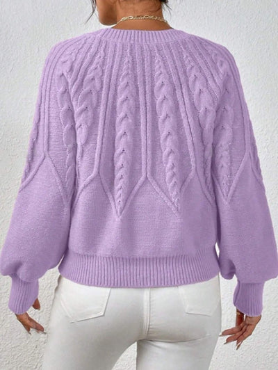 Pull en maille torsadée Meridian