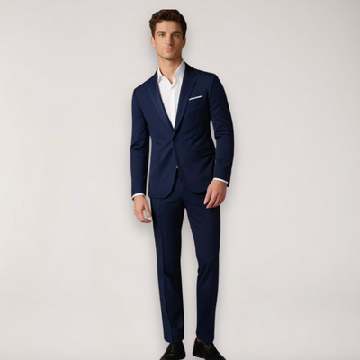 Costume deux pièces ajusté pour hommes - Blazer et pantalon sur mesure pour mariages et événements