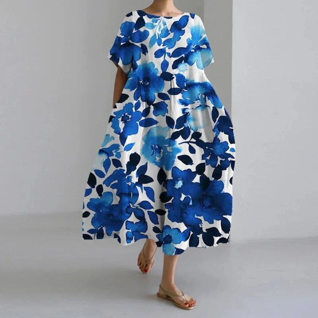 MAGNIFIQUE | Robe avec Flair Espagnol | Robe d'Été Élégante