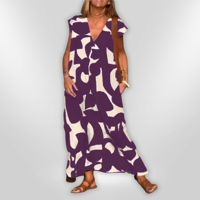 STÉPHANIE | robe à col en V