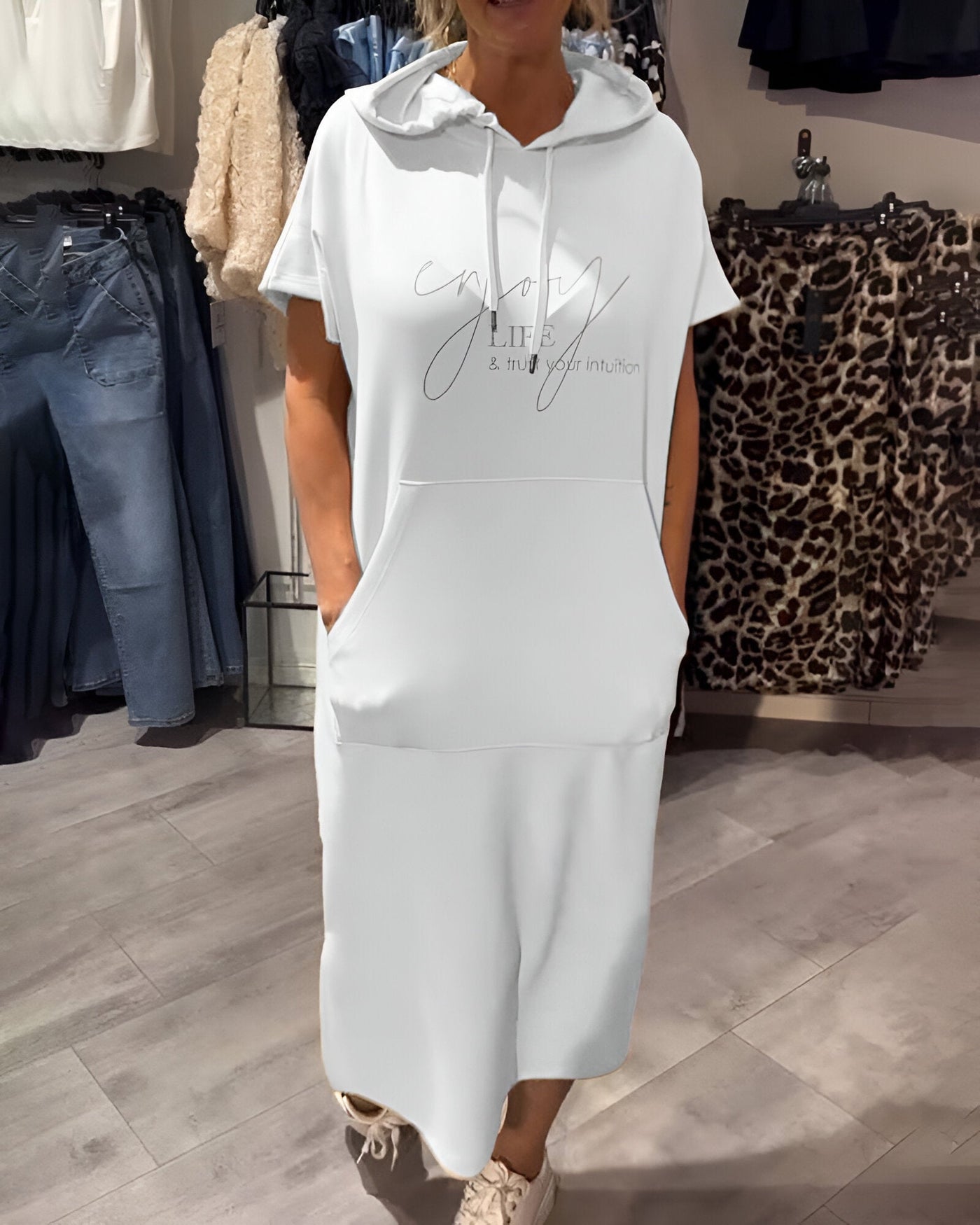Saskia™ | Robe Décontractée à Capuche