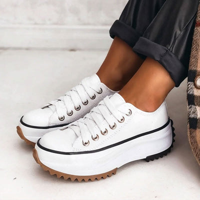Kayla | Baskets à plateau en cuir
