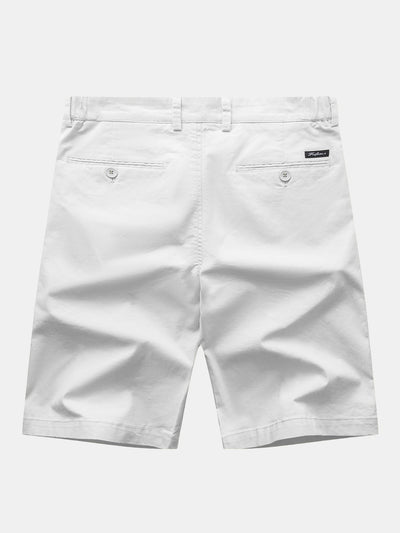 Polo en Maille à Fermeture Éclair avec Liseré Contrastant & Short Chino en Coton