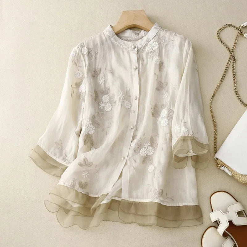 Alexandra™ | Blouse brodée