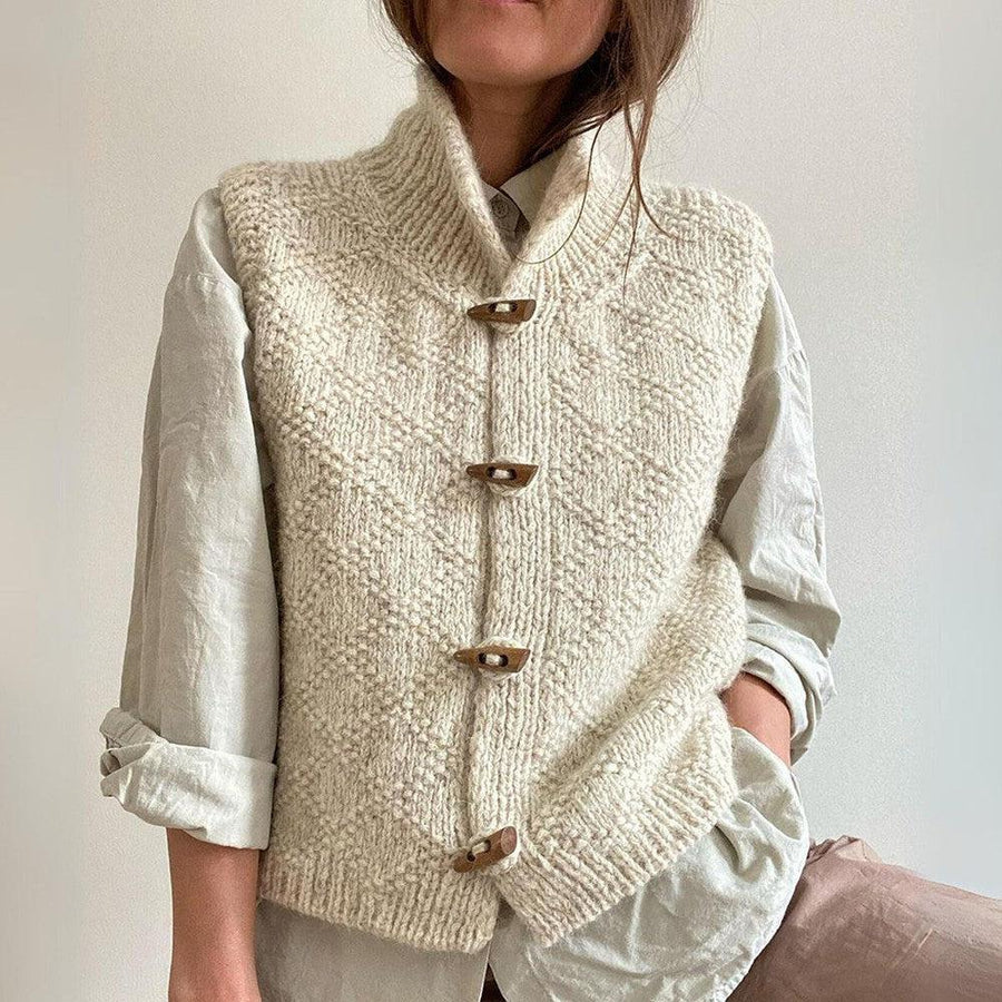Odille - Gilet femme tricoté chic