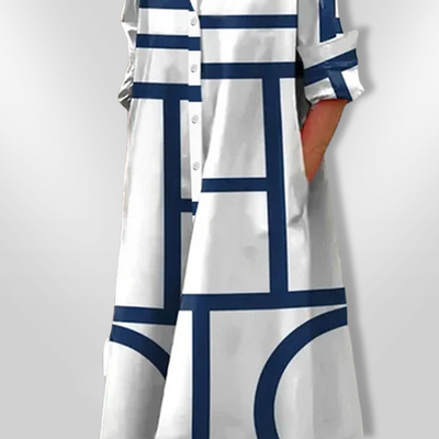 ESTELLE | Robe géométrique avec poches