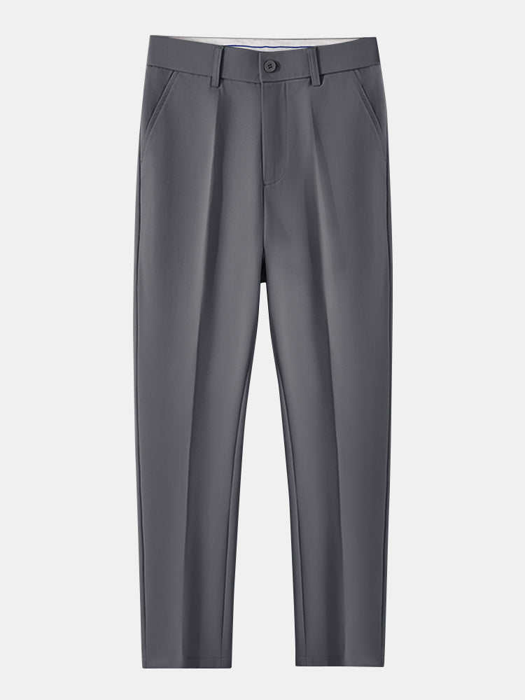 Pantalon Ajusté Fuselé en Tissu Léger