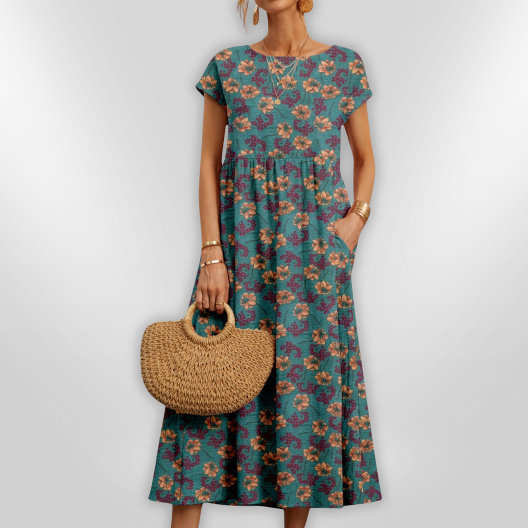 MARGOT | Robe Midi Fleurie